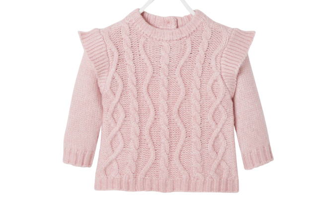 Baby Pullover mit Volants