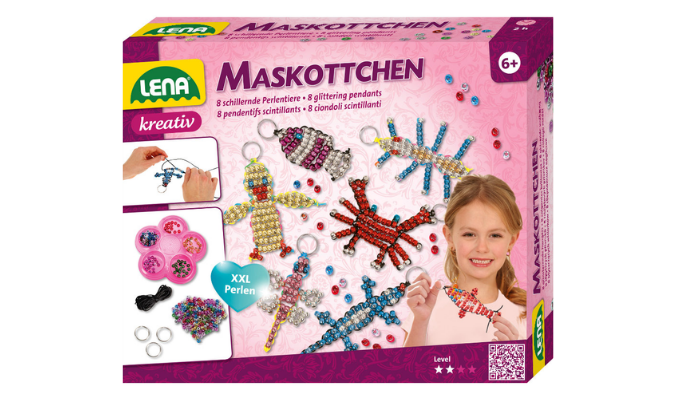 LENA® Perlen Komplettset Maskottchen, groß