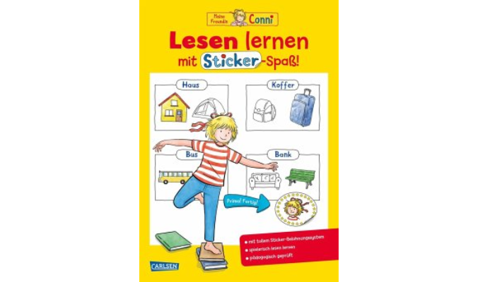 Conni Gelbe Reihe (Beschäftigungsbuch): Lesen lernen mit Sticker-Spaß