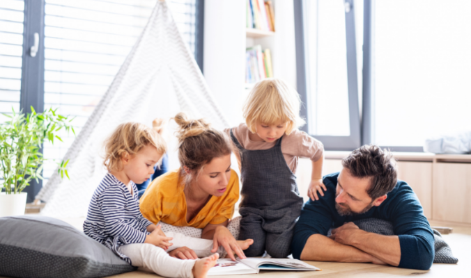 Familie in Quarantäne