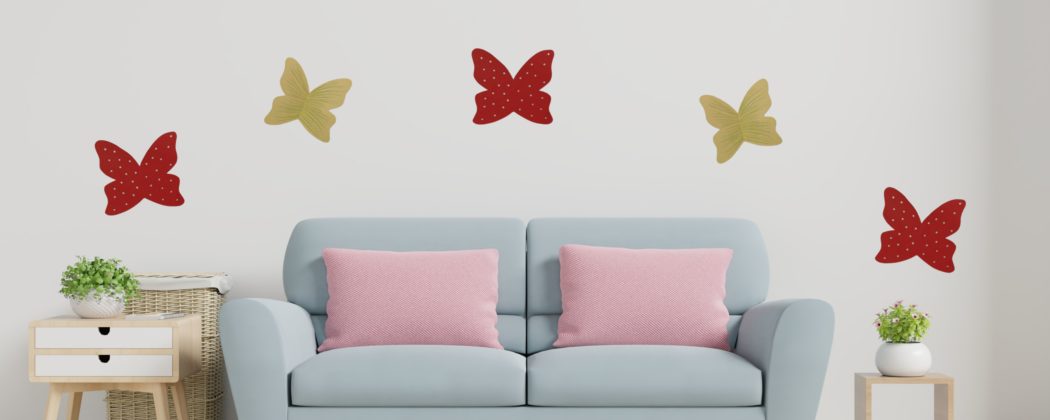 Banner: Schmetterlinge als Wanddeko