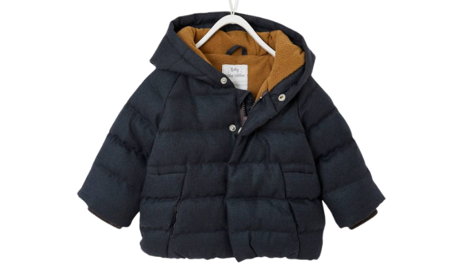 Baby Steppjacke mit Kapuze