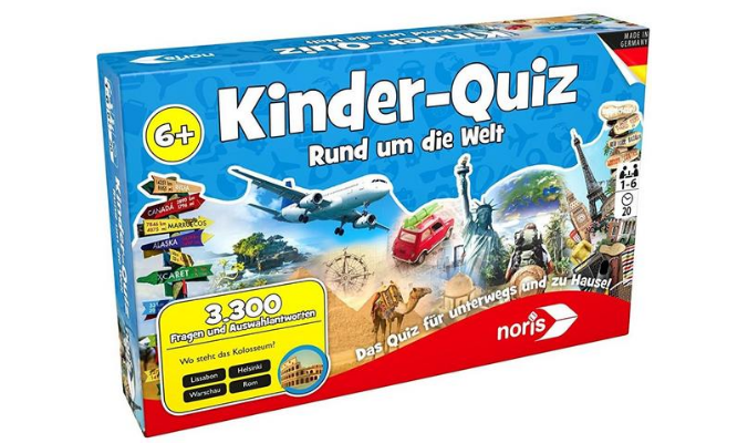 Noris Spiele - Kinderquiz Rund um die Welt