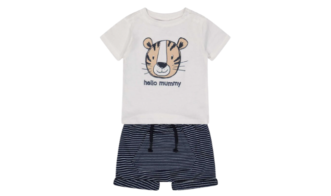 Newborn Set aus T-Shirt und Shorts