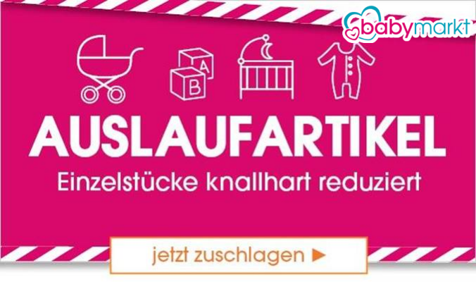 Auslaufartikel babymarkt