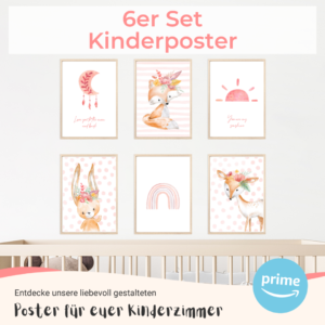 6er Set Kinderposter