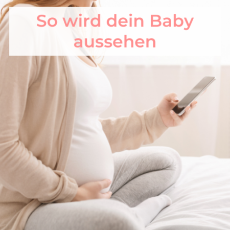 Schwangere benutzt Baby Apps