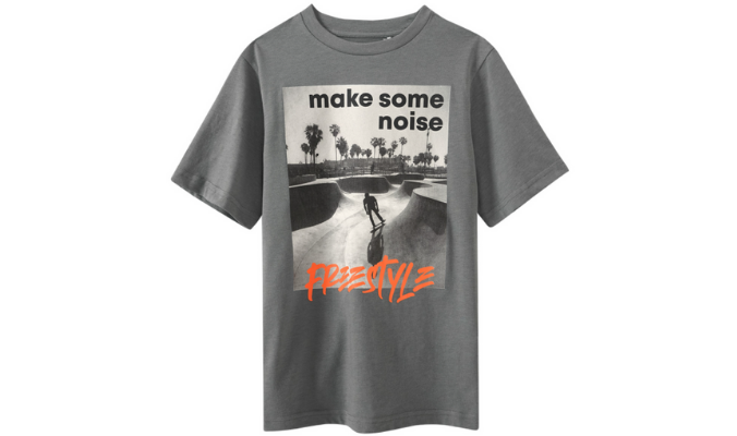 T-Shirt mit Skater-Motiv