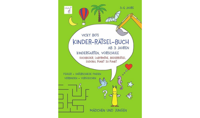 Vicky Bo's Kinder-Rätsel-Buch ab 3 Jahren