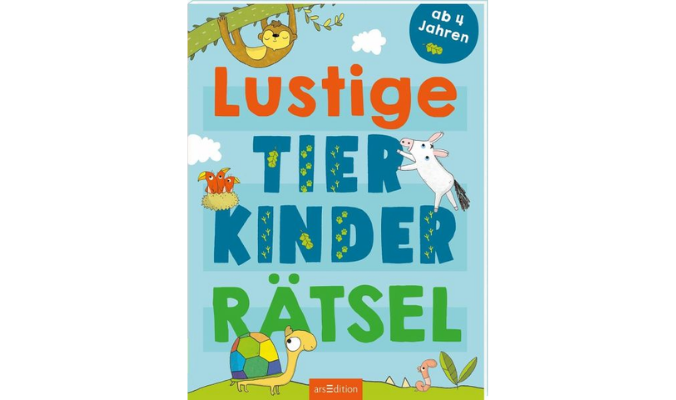 Lustige Tierkinder-Rätsel