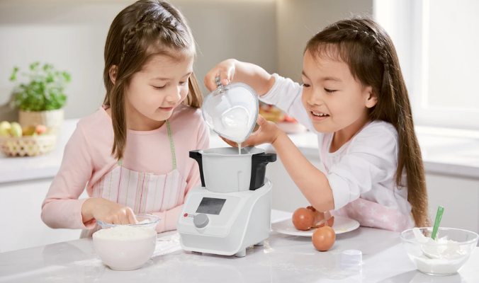 PLAYTIVE® Kinder Mini Monsieur Cuisine, mit integriertem Kochbuch