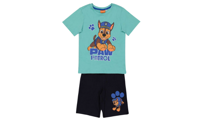  Pyjama Set aus T-Shirt und Shorts