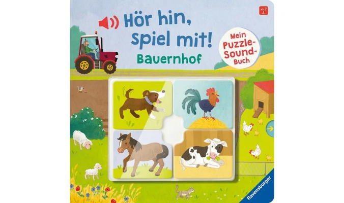 Hör hin, spiel mit! Mein Puzzle-Soundbuch: Bauernhof