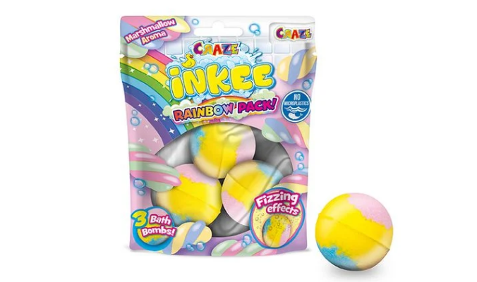 Craze - Inkee 3 Badekugeln Rainbow Multipack