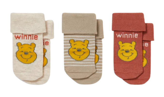 Multipack 3er - Winnie Puuh - Baby-Socken