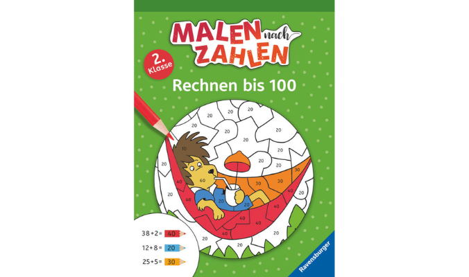 Ravensburger Malen nach Zahlen - 2. Klasse: Rechnen bis 100