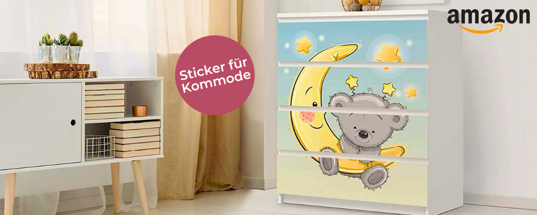 Süße Sticker für die Kommode bei Amazon - mit vielen Motiven