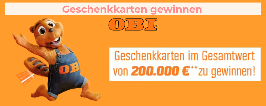 OBI Gewinnspiel