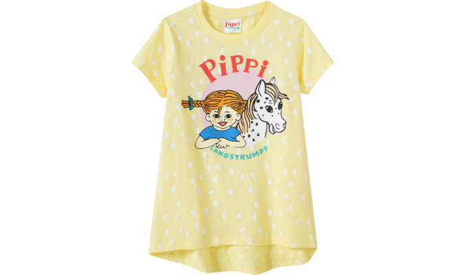 Pippi Langstrumpf T-Shirt mit großem Motiv