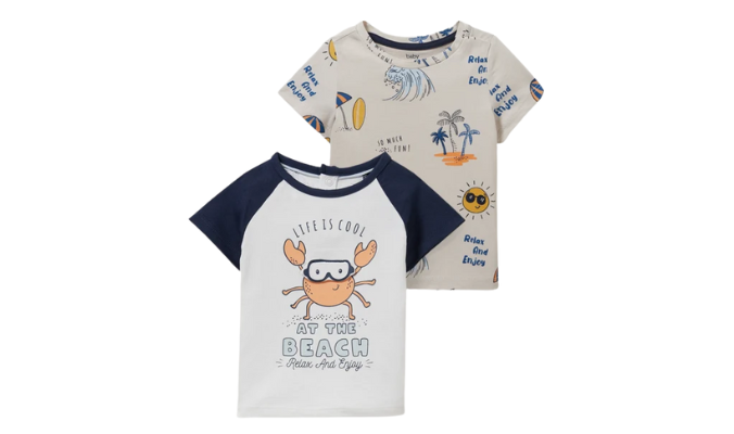 2er - Baby-Kurzarmshirt