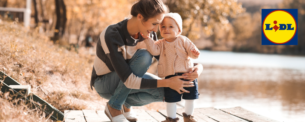 Lidl Shop Headerbild Mama mit Baby