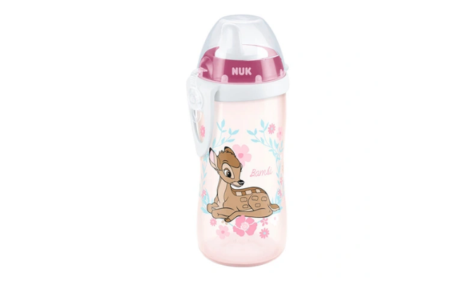 NUK DISNEY BABY Trinklernflasche mit Schnabel Kiddy Cup 300 ml rosa