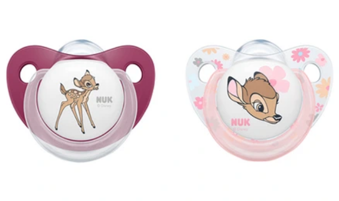 NUK DISNEY BABY 2er-Pack Schnuller Trendline 6-18M rosa