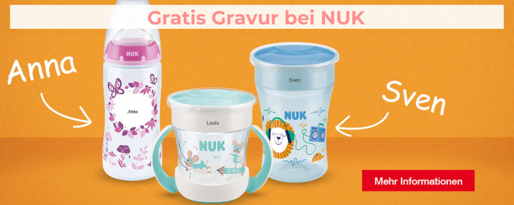 Gratis Gravur bei NUK