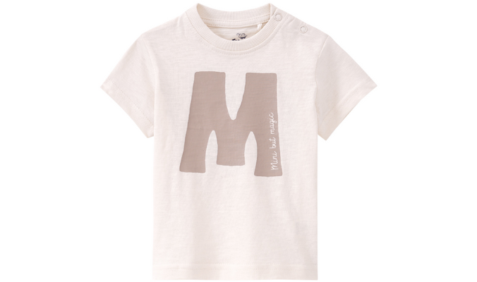 Baby T-Shirt mit Buchstaben-Print