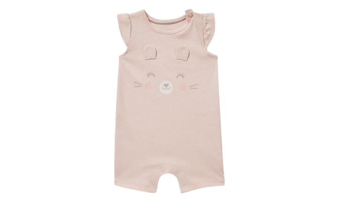 Baby-Schlafanzug - Bio-Baumwolle - gepunktet