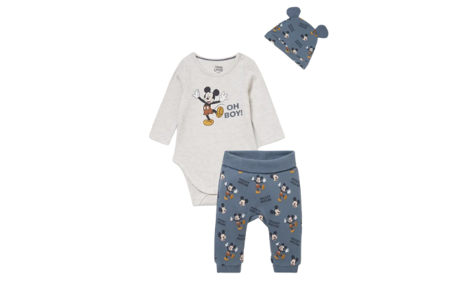 Micky Maus - Baby-Outfit - 3 teilig