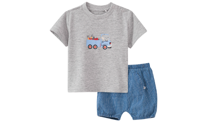 Newborn T-Shirt und Shorts im Set