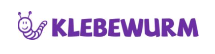 Klebewurm logo