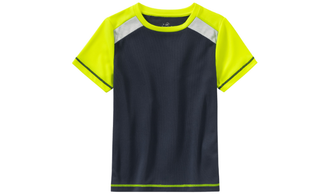Sport-T-Shirt mit Neon-Details