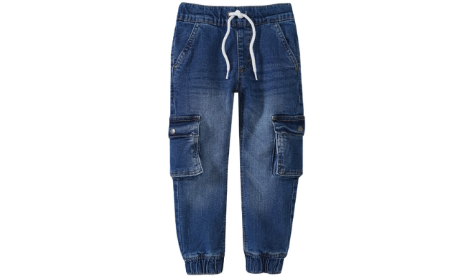 Jungen Pull-on-Jeans mit Cargo-Taschen