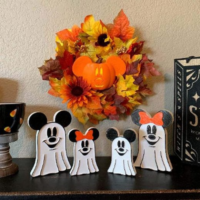 Mickey und Minnie Ghost Halloween Dekoration