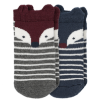 2 Paar Newborn Frottee-Socken mit Applikation