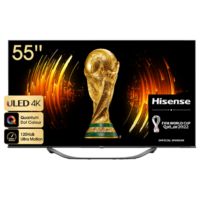 HISENSE 55U77HQ LED TV (Flat, 55 Zoll / 139 cm, UHD 4K, SMART TV, VIDAA U6)