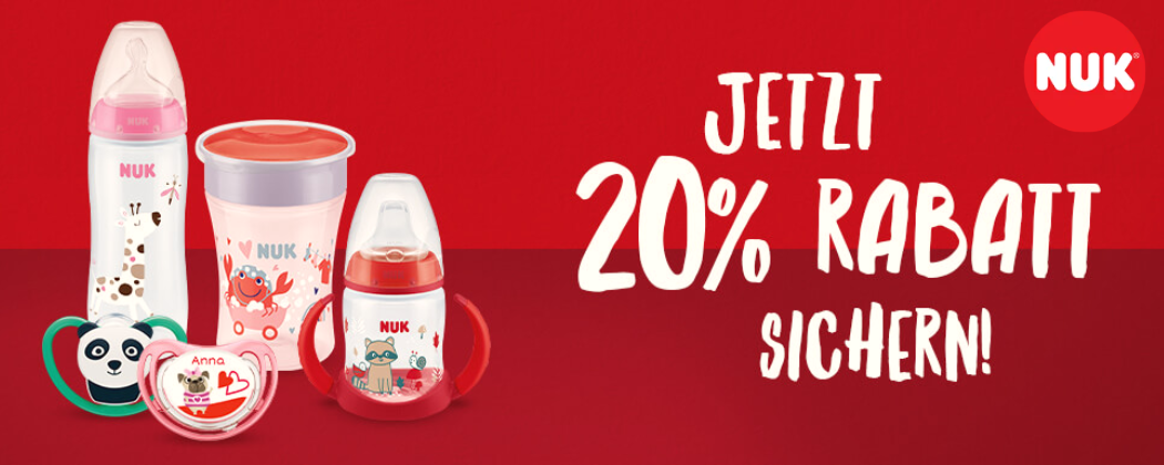 NUK Blackfriday - 20% Rabatt