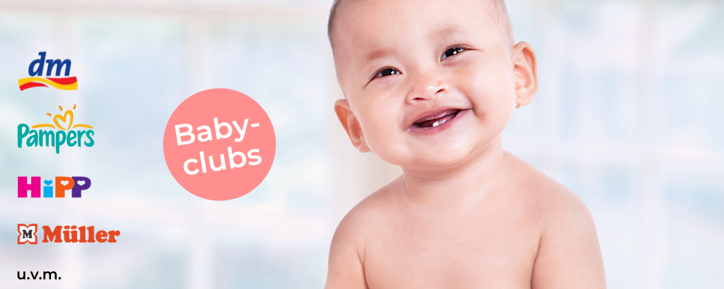 Banner: Babyclubs – Hol dir deine kostenlosen Willkommensgeschenke