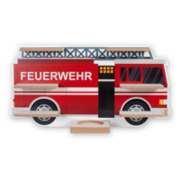 Kreative Feder Wandregal »MUSIKBOX-REGAL Feuerwehrauto«