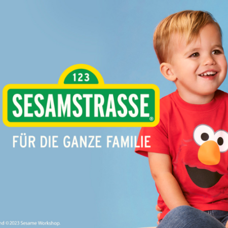 Sesamstraßen Mode bei Ernsting's family - für die ganze Familie