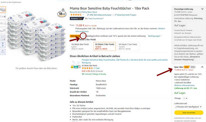 Amazon Spar-Abo