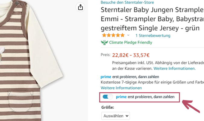 Amazon Prime Erst probieren, dann zahlen 