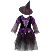 Kostüm-Set Hexe mit Hut