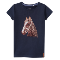 Mädchen T-Shirt mit Pferde-Motiv