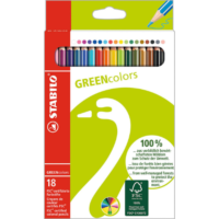 STABILO Umweltfreundliche Buntstifte "STABILO GREENcolors" - 18 Stück
