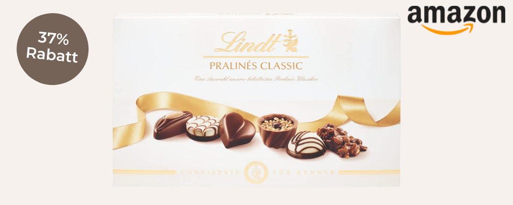 Lindt Schokolade Pralinen bei Amazon - nur 5,39€ statt 8,49€