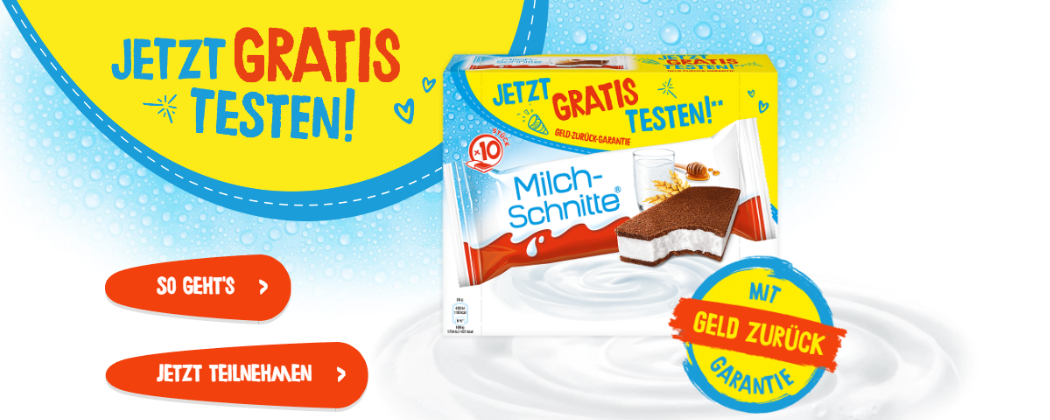 Jetzt Milchschnitte kostenlose testen