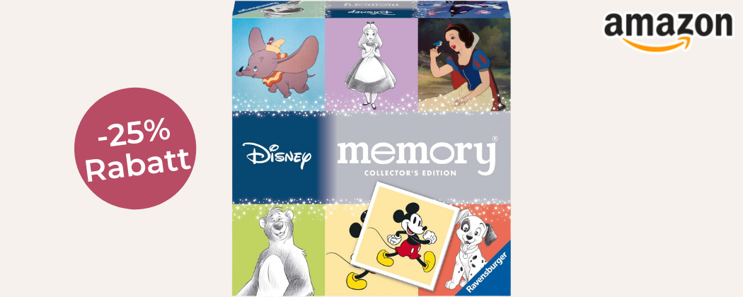 Ravensburger Disney Memoryspiel bei Amazon - 25% Rabatt